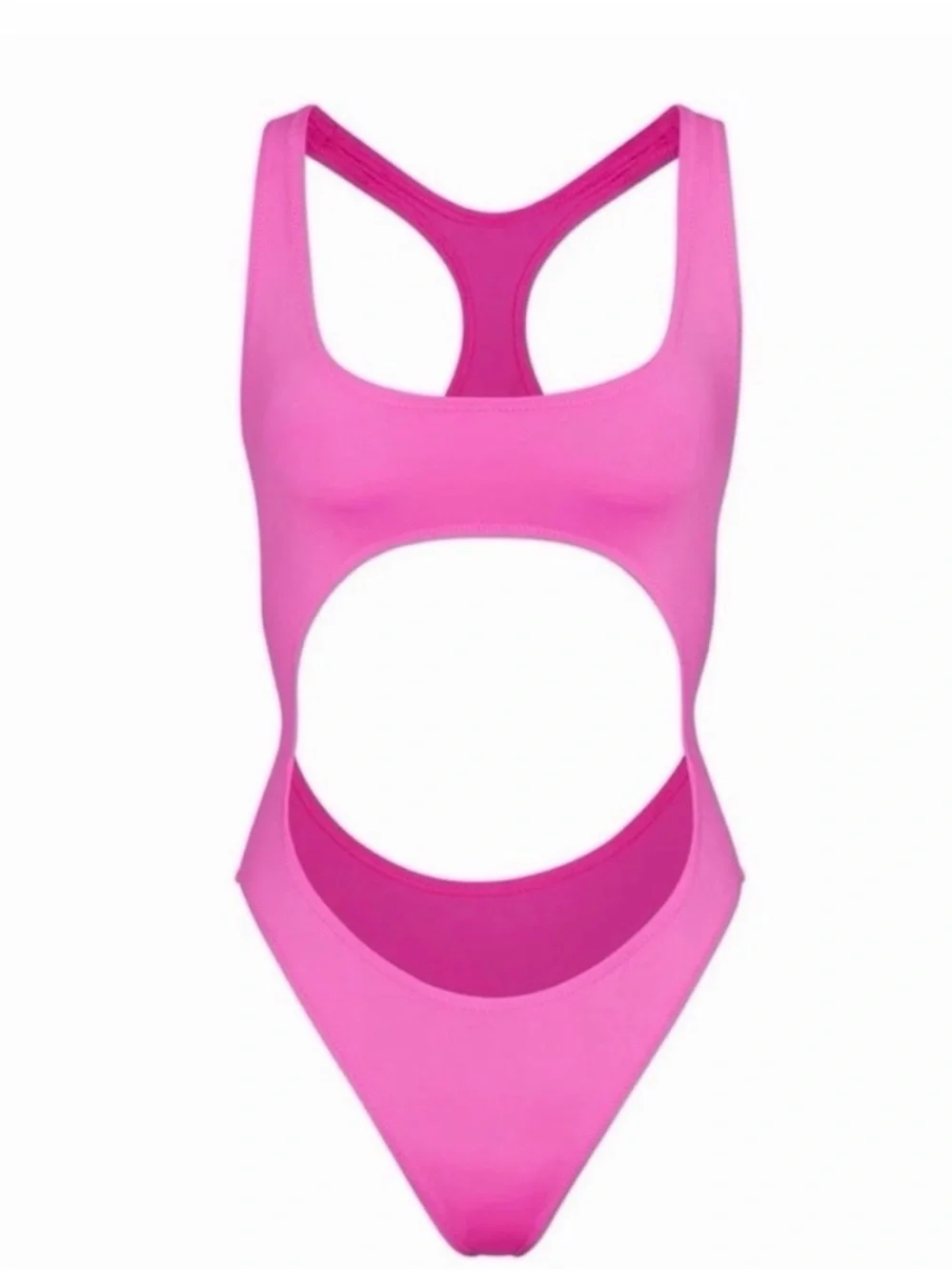 SKIMS Signature Swim Cut Out Monokini Taffy Pink 2XL Sculpting Swimsuit  NWT